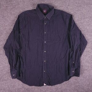 UNTUCKit Men's Faiveley Cotton Flannel Button Up Shirt Regular Fit XXL 2XL